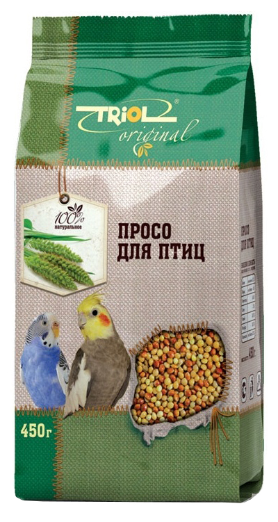 Сухой корм для птиц и грызунов Triol Original Просо, 450г