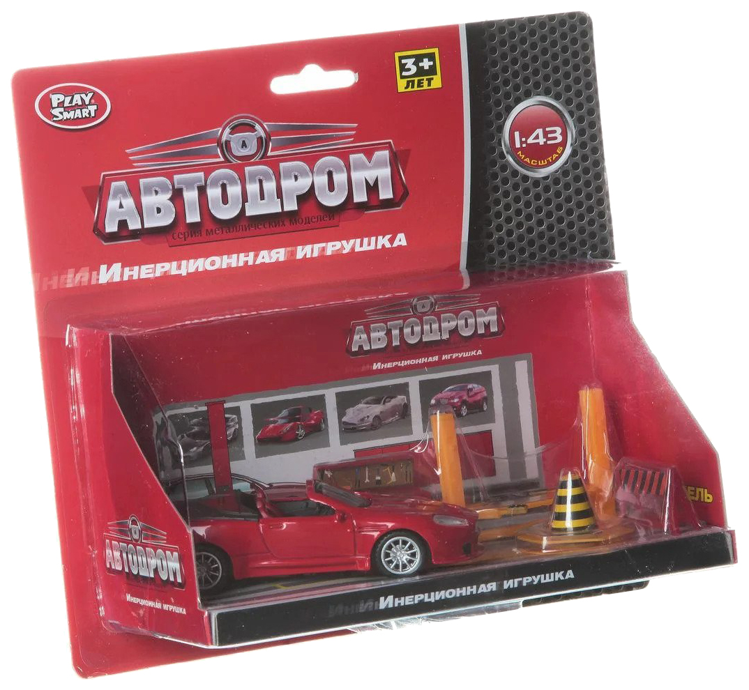

Легковая игрушечная машинка Play Smart Автодром 6188C, Красный
