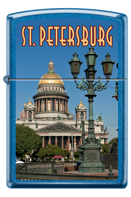 

Бензиновая зажигалка Zippo 24544 ST Issacs Cerulean, 24544 ST Issacs