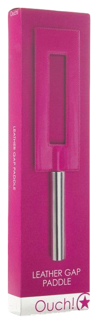 Шлепалка Shots Media Leather Gap Paddle 35 см розовый