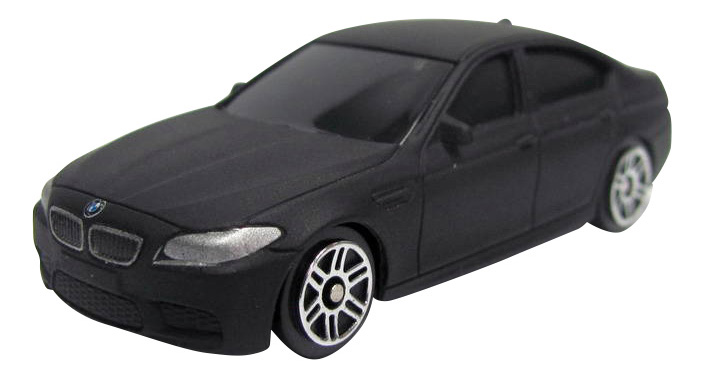 Машина металлическая Uni-Fortune 1:64 BMW M5 без механизмов черный матовый