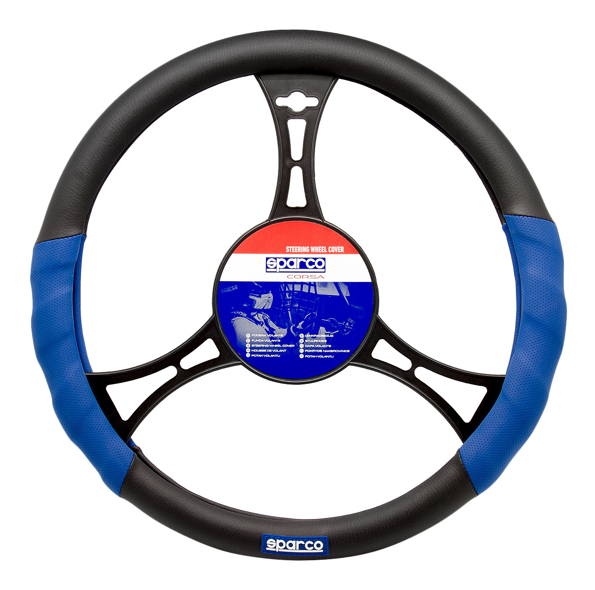 Оплетка на руль Sparco Racing SPC/RCN-082 BK/BL (M)