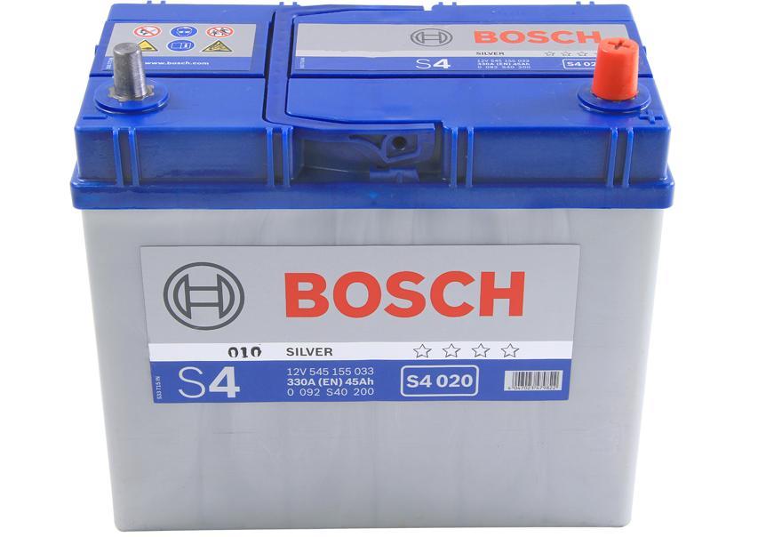 Аккумулятор автомобильный BOSCH S4 Silver 0 092 S40 200 45 Ач