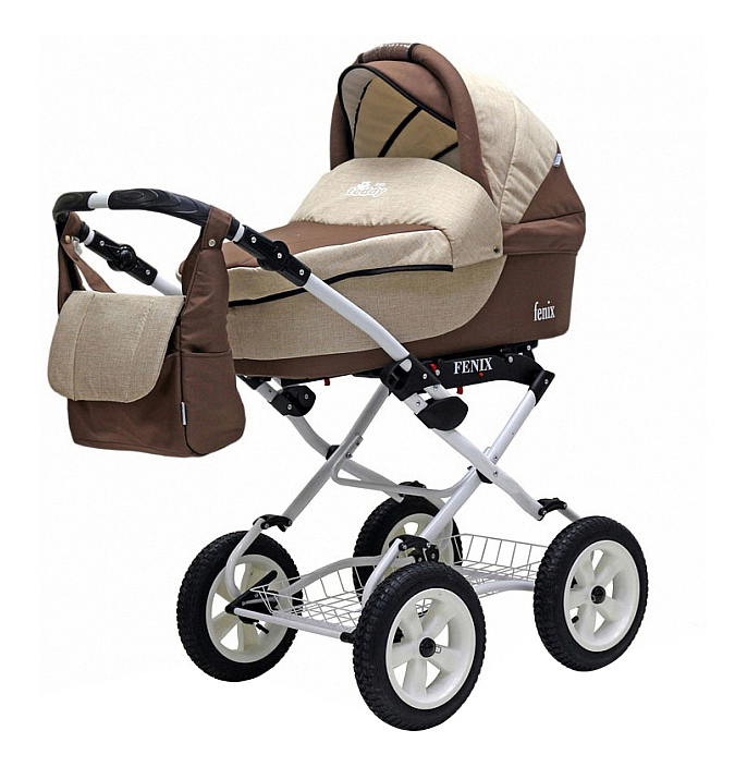

Коляска 2 в 1 BartPlast Fenix Classic бежевый, коричневый, Fenix Classic