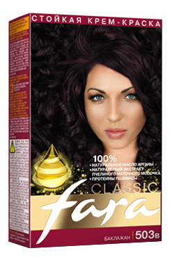 Краска для волос Фара 503в баклажан