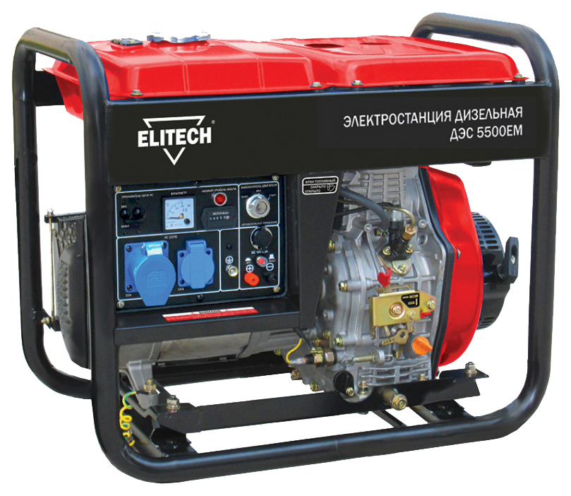 

Дизельный генератор Elitech ДЭС 5500ЕМ 179859, ДЭС 5500ЕМ