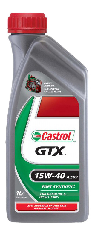 фото Моторное масло castrol gtx a3/b3 156a3c 15w40 1 л