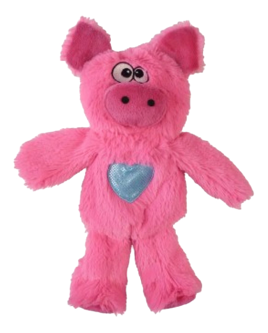 Мягкая игрушка для собак Papillon Поросенок с шуршалкой, розовый, длина 30 см