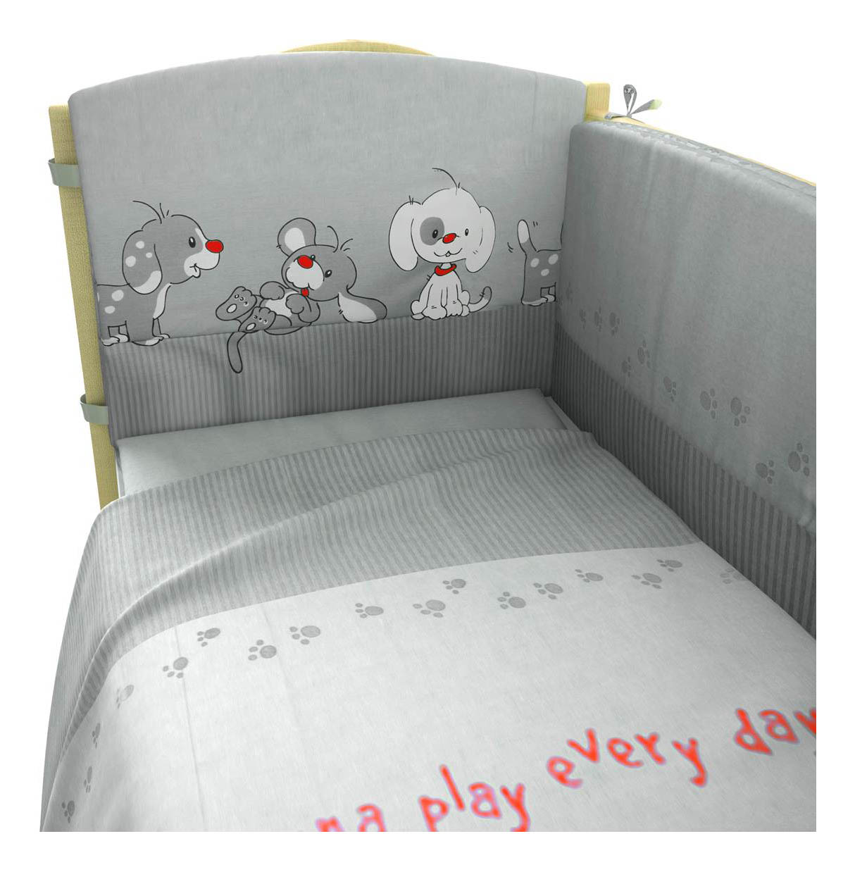 фото Комплект детского постельного белья фея веселая игра 6 предметов серый тополь