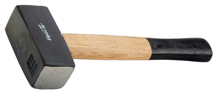 Кувалда SPARTA деревянная двухцветная рукоятка 2000г 10909 кувалда 7000 г кованая головка деревянная рукоятка 900 мм matrix