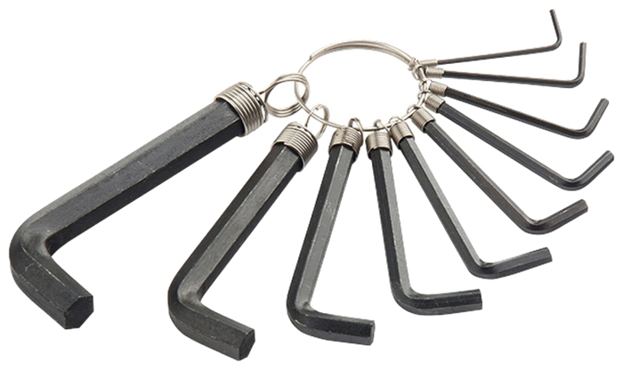 Набор шестигранных ключей  SPARTA 112665 набор инструмента для монтажа и демонтажа подшипников и сайлентблоков rossvik