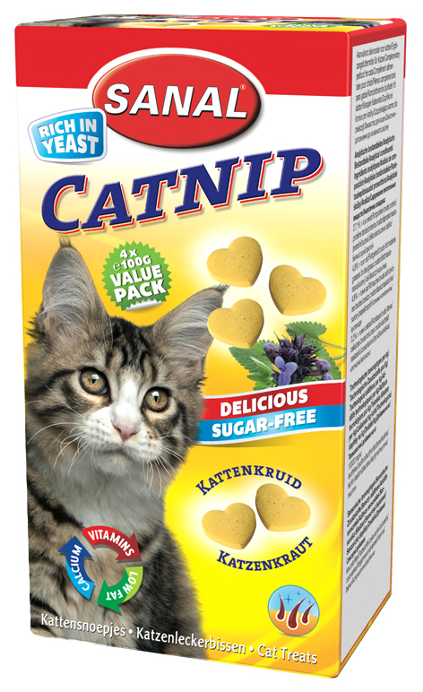 

Витаминный комплекс для кошек Sanal Catnip, с кошачьей мятой 400 г, Catnip