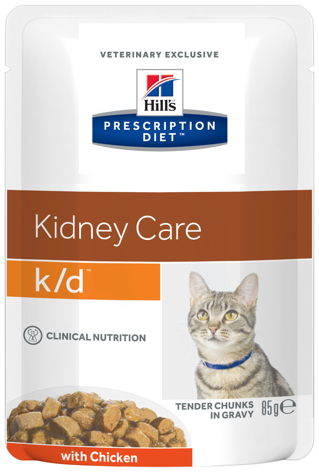 фото Влажный корм для кошек hill's prescription diet k/d kidney care, курица, 85г