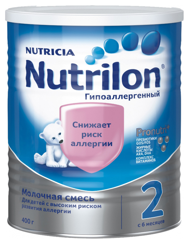 Купить Молочная смесь Nutrilon Гипоаллергенный 2 от 6 до 12 мес. 400 г,