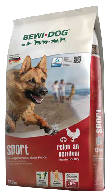 фото Сухой корм для собак bewi dog sport, курица, 12.5кг