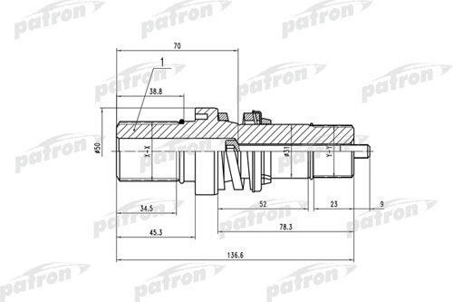 фото Приводной вал patron pdsv019