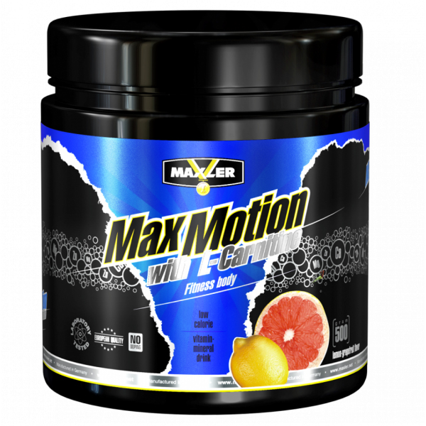 фото Напиток с l-карнитином maxler max motion + l-carnitine, 500 г, lemon/grapefruit