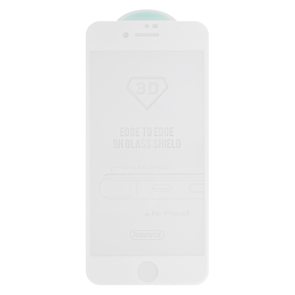 Защитное стекло REMAX Caesar 3D Tempered Glass GL-04 для iPhone 7/8 с рамкой (белое)