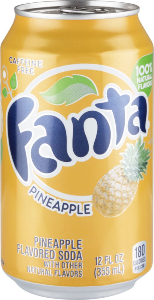 

Напиток сильногазированный Fanta pineapple жестяная банка 355 мл