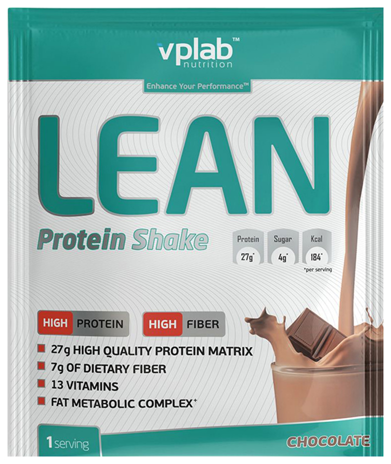 фото Протеин vplab lean protein shake, 50 г, chocolate