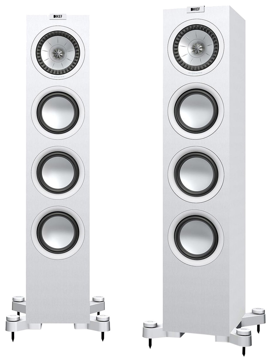 фото Колонки kef q550 satin white