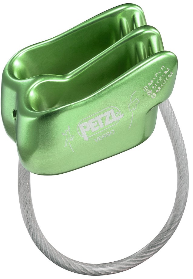 

Страховочно-спусковое устройство Petzl Verso зеленое, Verso