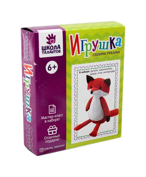 

Набор для создания игрушки из фетр Милая лиса + игла, инструкция Sima-Land