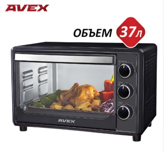 фото Мини-печь avex tr390b black