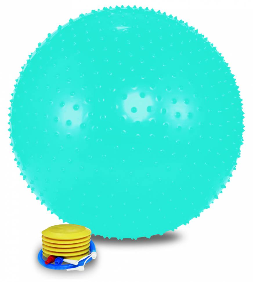 фото Мяч массажный lite weights 1865lw, голубой, 65 см