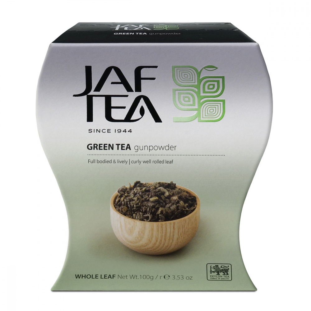 фото Чай jaf tea gunpowder зеленый 100 г