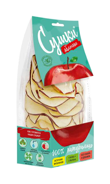 Чипсы фруктовые Биопродукты сушки из красного яблока 30 г