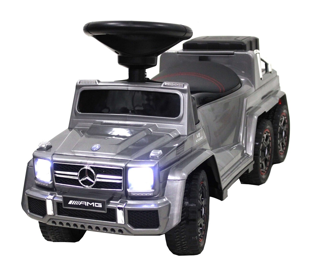 

Каталка толокар - электромобиль rivertoys mercedes-benz серая, A010AA-H