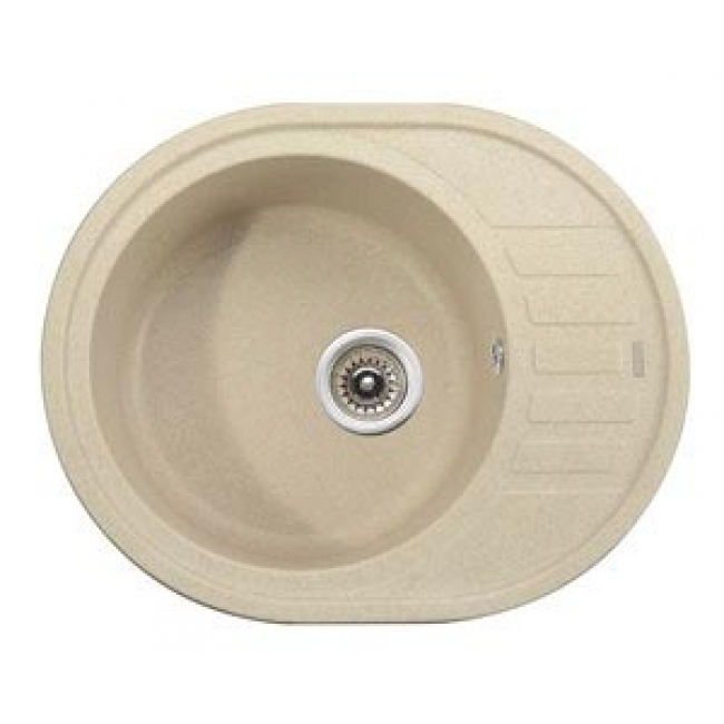 фото Мойка для кухни гранитная "kaiser" sand beige kgmo-6250-sb