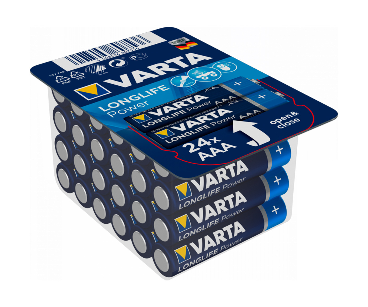 

Батарейка Varta HIGH ENERGY AAA 24 шт, Varta-2
