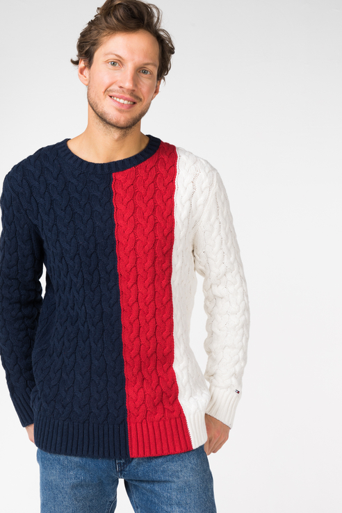 

Джемпер мужской Tommy Hilfiger DM0DM05077 разноцветный S, DM0DM05077