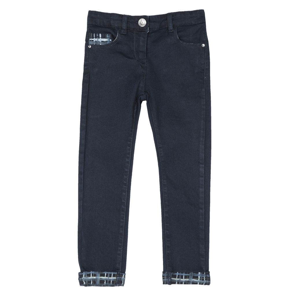 

Джинсы Chicco, р.92, цв. тёмно-синий, отворот клетка, 09024875