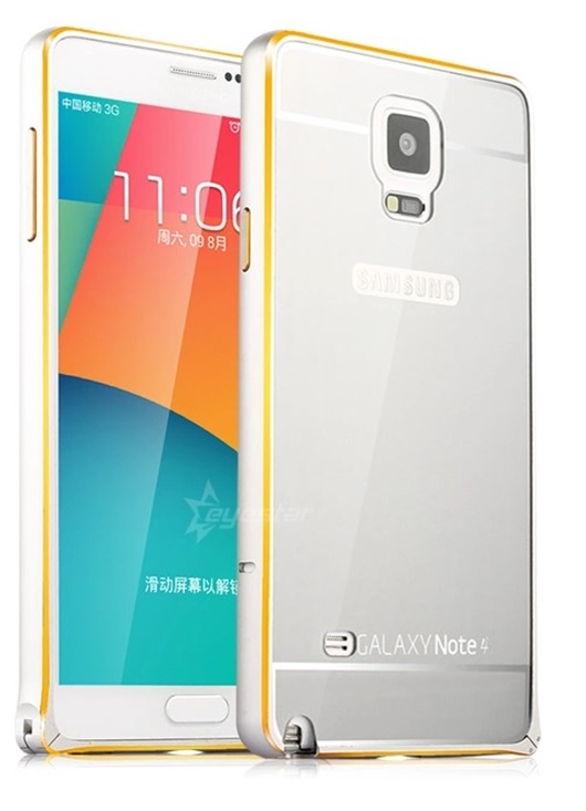 фото Чехол mypads для samsung galaxy note 4 silver