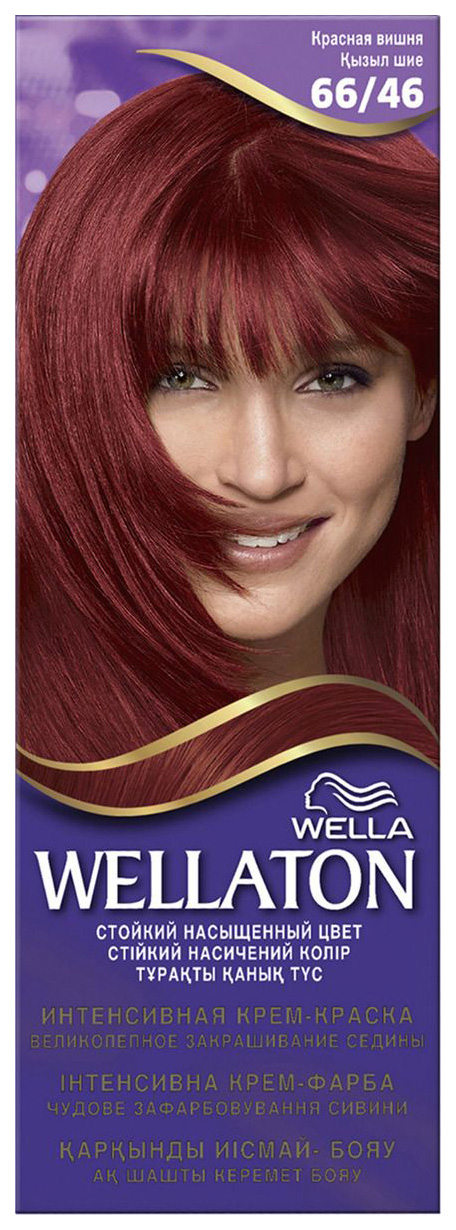 Краска для волос Wella Wellaton 66/46 красная вишня 110 мл проявитель wella professionals welloxon 12% 1000 мл