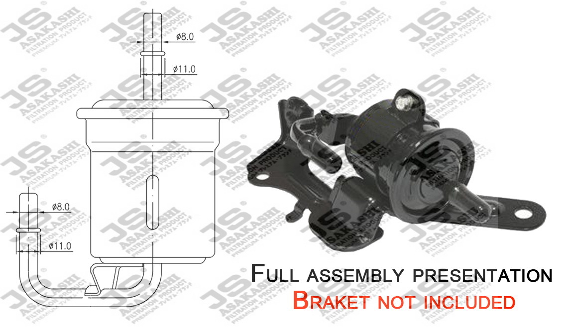 фото Фильтр топливный js asakashi fs8015