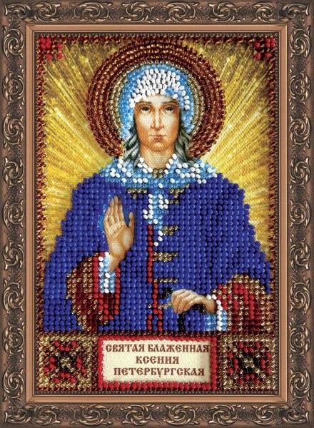 

Вышивка бисером Абрис Арт AАМ-028 Св.Ксения 10x15 см