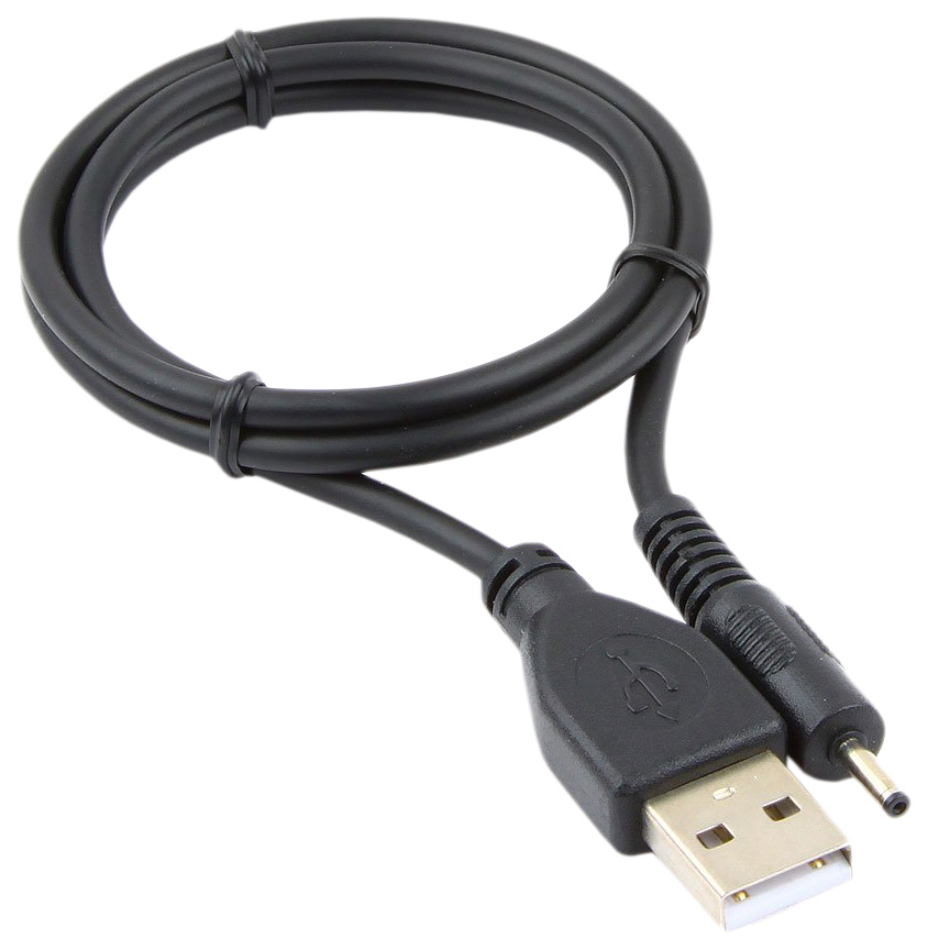 фото Кабель cablexpert usb a-dc jack 2.5, m-m 0,7м black (cc-usb-amp25-0.7m)