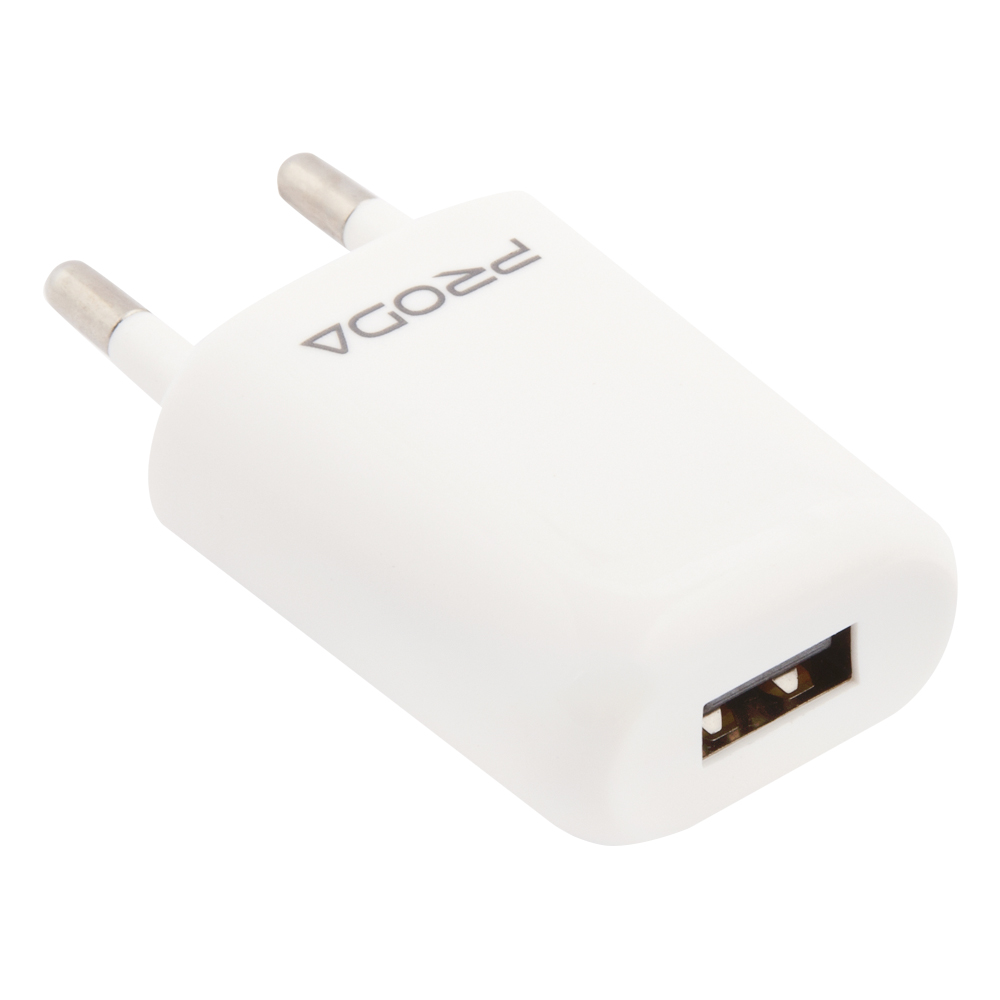 фото Сетевое зарядное устройство proda wall charger rp-u11, 1 usb, 1 a, white