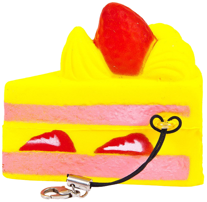 Мягкая игрушка-антистресс Kawaii кусочек торта 6 см sq-25