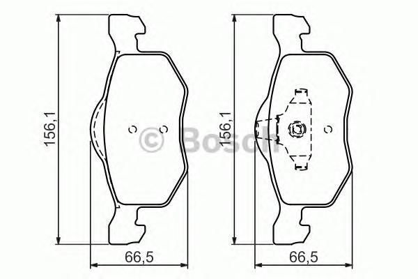 

Комплект тормозных колодок BOSCH 0986494361