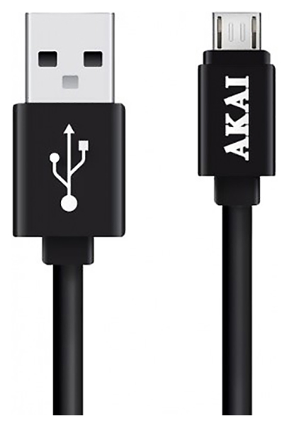 фото Кабель akai ce-431b microusb 3м black