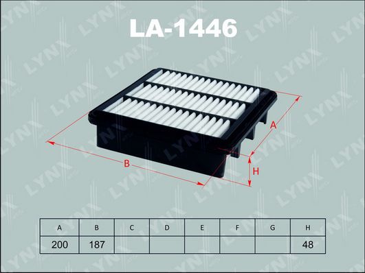 Фильтр воздушный LYNXauto LA-1446