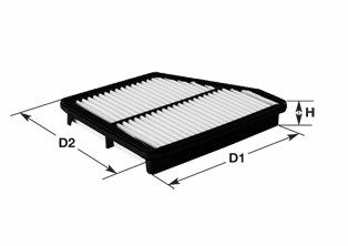 фото Фильтр воздушный двигателя clean filters ma3154