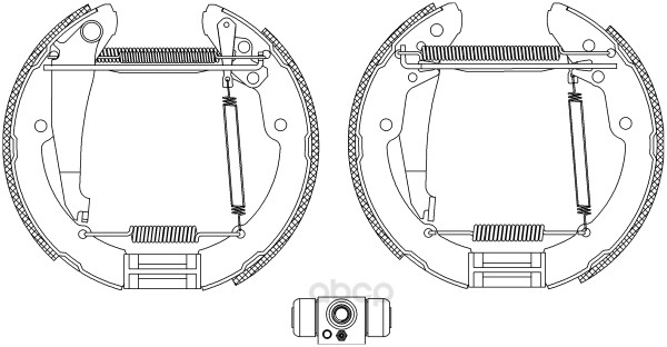 

Комплект тормозных колодок Hella 8DB355004461