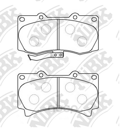 

Комплект тормозных колодок NiBK PN0498