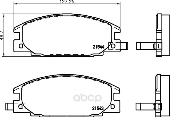 

Комплект тормозных колодок Hella 8DB355016341